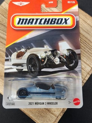MATCHBOX 2026 #2 SILVER 2021 MORGAN 3 WHEELER ENGLISH CYCLECAR SINGLE SEAT CYCLE