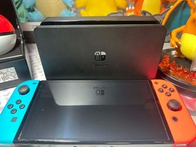 Nintendo Switch OLED Model HEG-001 Handheld Console - 64GB - Blue/Red Tested