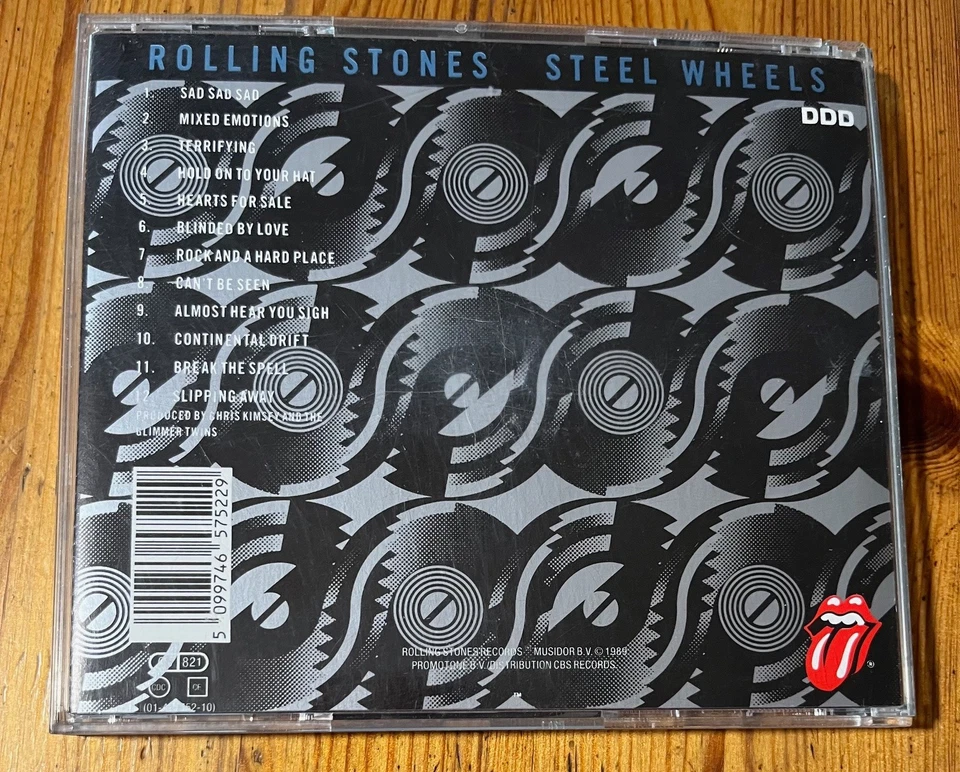 Steel Wheels - The Rolling Stones, CD 💿 1989 leichte Gebrauchsspuren - Bild 3 von 3