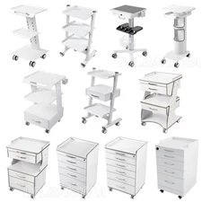 Dental Storage Cabinet Drawers Mobile Utility Cart /Three Layer Dental Trolley