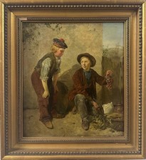 Henry Benjamin Robert’s : Provoking A Desire , Oil On Board, Signed