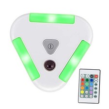 LED Puck Light with Remote Control,RGB Spotlight,AA Battery Operated 1 Pack