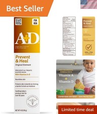 4oz Diaper Rash Ointment with Vitamins A D - Gentle, Effective Skin Relief
