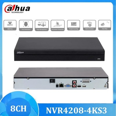 New Dahua NVR4208-4KS3 8 Channel NVR 12MP Network Video Recorder 2SATA SMD Plus
