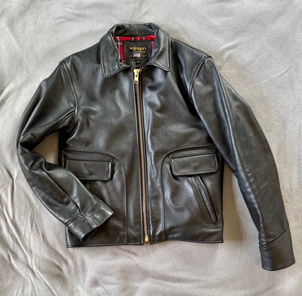 Vanson IKE leather jacket size 38 | eBay