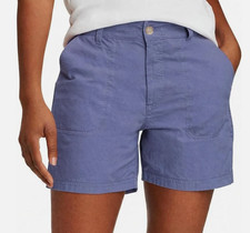 Eddie Bauer Women's Stretch Ripstop Shorts, size 16, blue