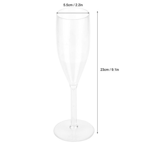 Acrylic Wine Glasses Set of 4 for Parties Weddings Cocktails Bar Supplies - Photo 9/9
