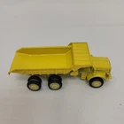 Vintage Euclid R-40 8106 Yellow Dump Truck, Dinky Toy Truck Hong Kong 1