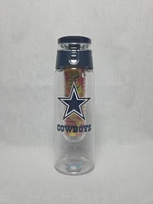 Dallas Cowboys NFL Duck House Sports Water Bottle Flavor Infuser Clear 20 oz New