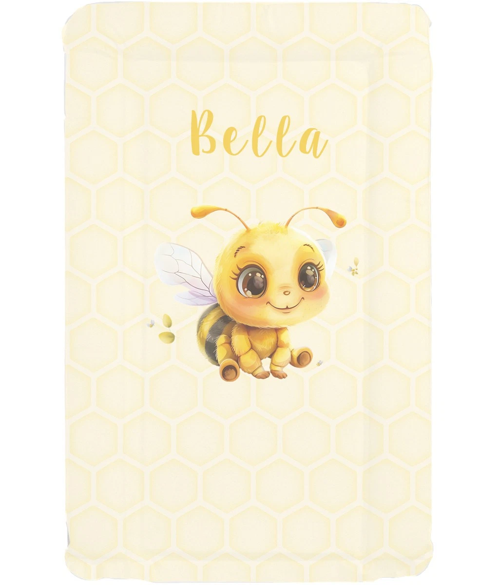 Bee Happy Baby Changing Mat Padded, Wipe Clean Nursery Personalised Sunnybabies
Opens in a new windo