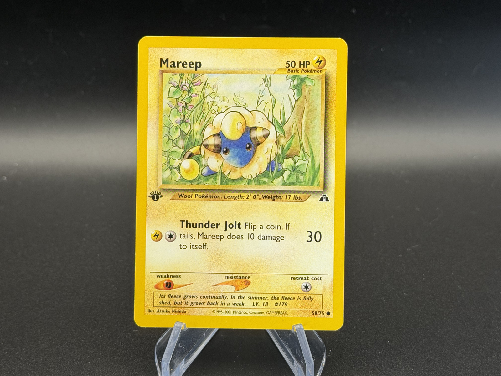 Mareep - 1st Edition - 58/75 Neo Discovery - Pokémon TCG - 2001