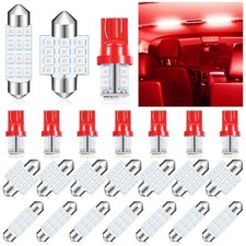 Led Dome Light Car Bulb Kit T10 31mm 42mm Red 24pc Led Dome Light Car Bulb Kit T10 31mm 42mm Red 24pc