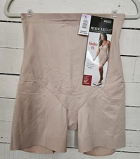 NWT Miraclesuit Flexible Fit Hi Waist Thigh Slimmer Sz 2XL Warm Beige Style 2909