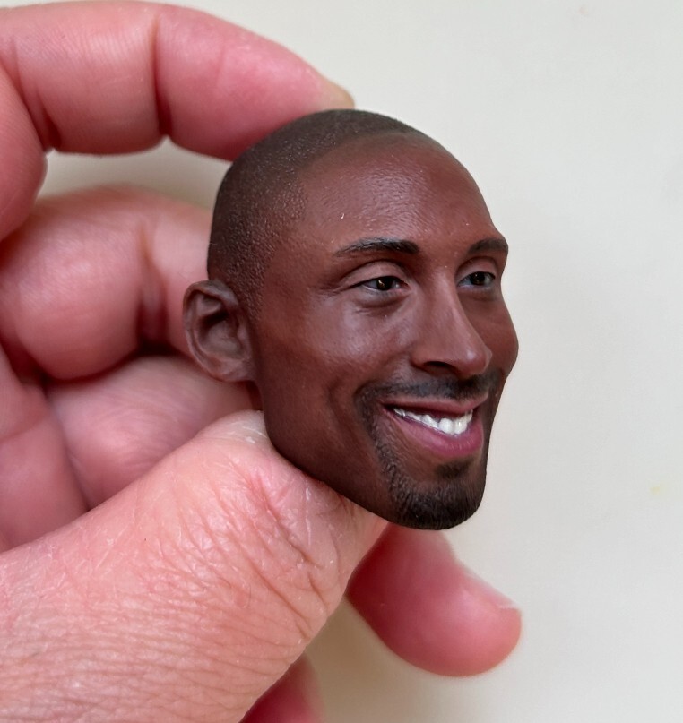 1/6 Basketball Kobe Male Head Sculpt For 12