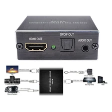 HDMI Stereo Audio Extractor Converter 4K*2K HDMI to HDMI+Optical SPDIF 3.5mm NEW