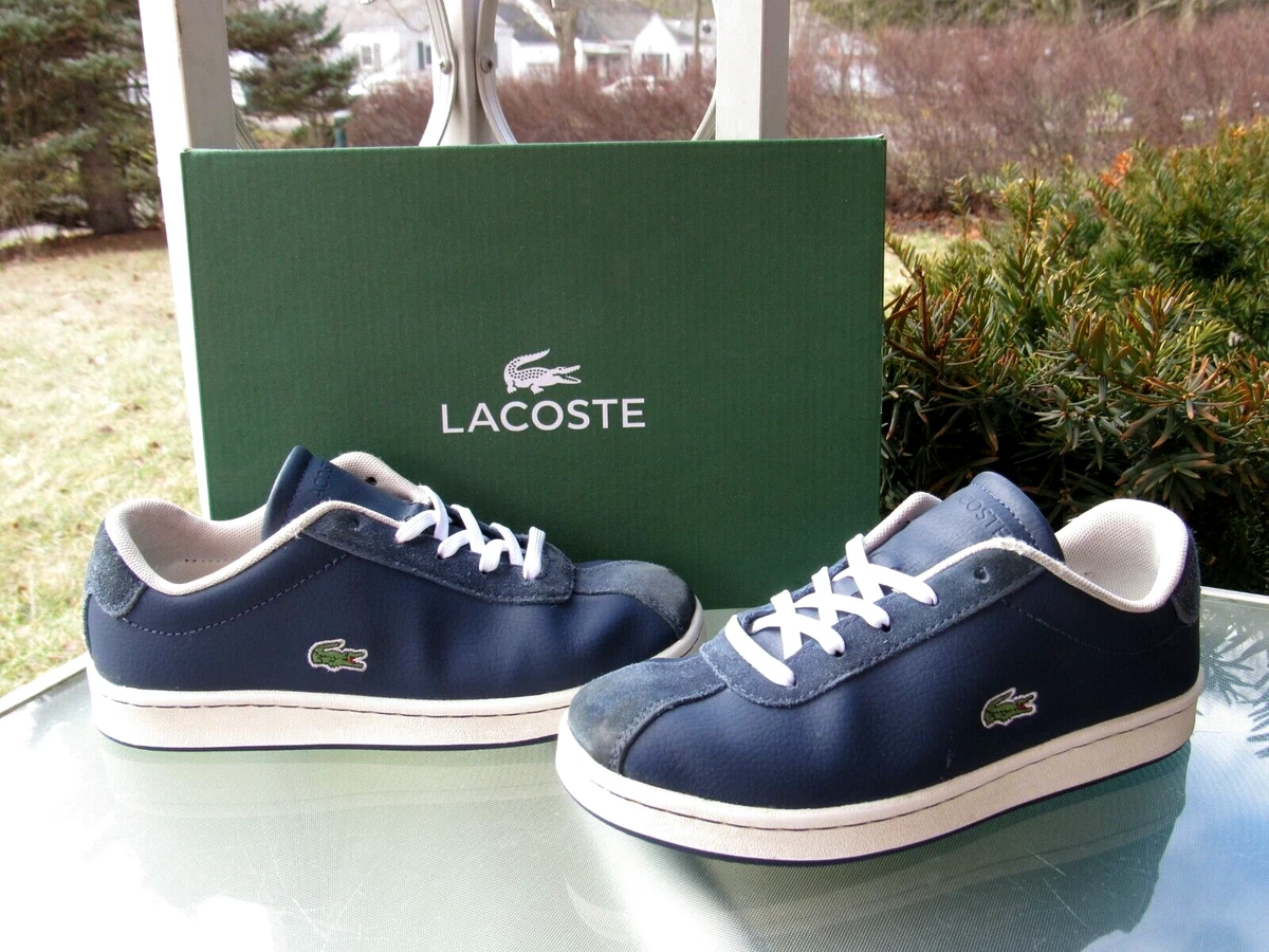 Jabeth Wilson tre civilisere LACOSTE Navy Leather Lace Up ALLIGATOR Fashion Sneakers YOUTH Boys size 2 |  eBay