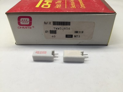 Resistenze Ohmite TUW5J27R – 5 Watt 27 Ohm 5% (Ceramiche Riempimento Cemento)