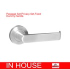 Satin stainless steel door handles-passage set,privacy set,fixed dummyhandle(612