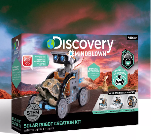 discovery 14 in 1 solar vehicle robot