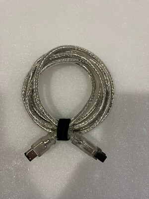 IEEE-1394B FireWire 800 9-Pin Male to 9-Pin Male Cable - 6 ft (1.83M) - Clear