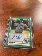 2020 BOWMAN CHROME ANDREW DALQUIST RC GREEN ATOMIC AUTO #76/99 WHITE SOX #CPA-AD