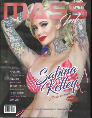 MASS INK MAGAZINE,  ALL IN ONE   SABINA VELLEY ATOMIC AS EVER !  SUMMER, 2018 