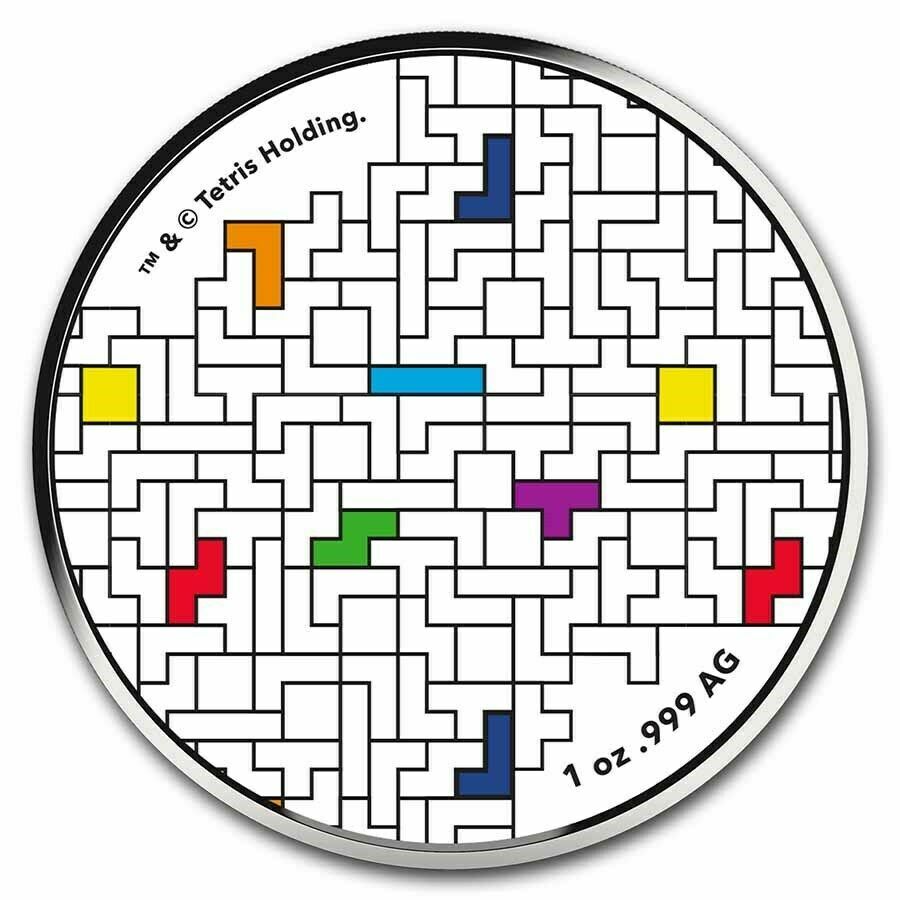 テトリス銀貨　1オンス　TEP テトリス銀貨 1オンス 2021年製 クリアケース入りの販売 | 金貨