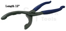 12"-long Adjustable Slip Joint OIL FILTER PLIERS for 2" to 4.5" Filters