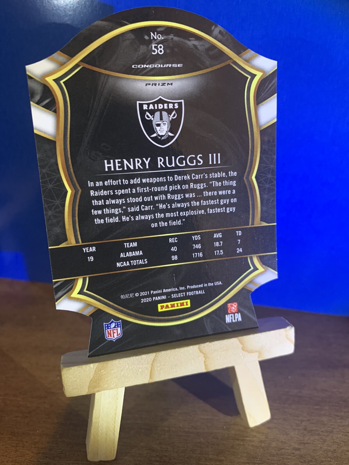 2021 Panini Select Henry Ruggs III Red Die Cut Prizm Rookie Card eBay