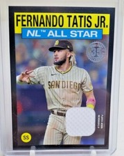FERNANDO TATIS JR. 2021 Topps Series 2 Black 1986 All-Star Game Jersey #154/199