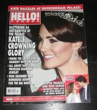 Hello mag Kate Middleton CELINE DION Justin Trudeau KATE WINSLET Bradley Cooper