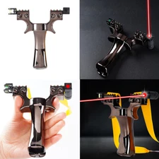 US 1 Pack Hunting Catapult Slingshot Adjustable Survival Laser Sight Aim Point