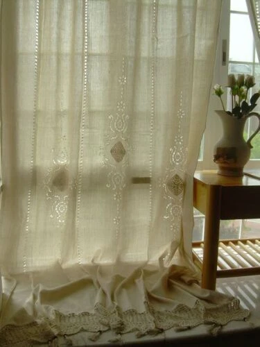 Cortinas de ventana de encaje Handmade