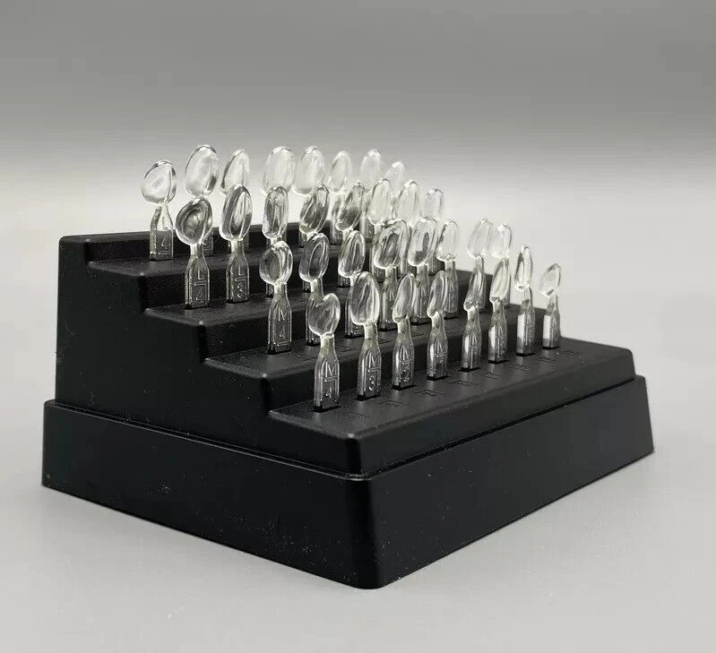 Kit de molde de carilla dental anterior molde de resina compuesta cura ligera blanqueamiento dental Foto 3 de 4