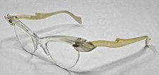 1950s Cat eye Eyeglasses Front mother of Pearl color/Temples Ivory Color New