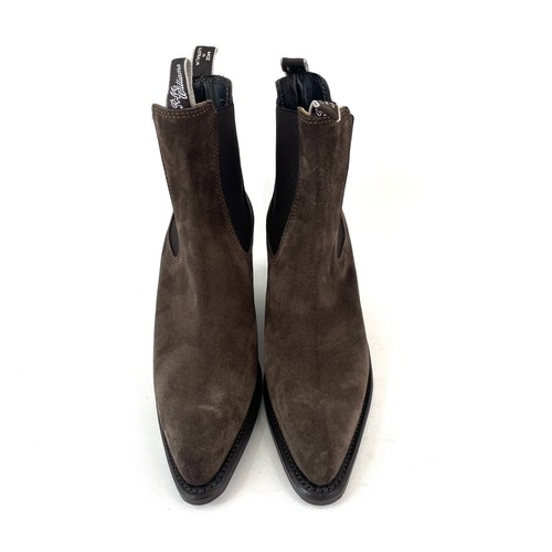 RM Williams Maya Boot Womens AU/US 8.5 UK 6 EU 39 Cocoa Suede Block Heel New - Picture 3 of 11