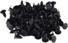 100x 8mm Bumper Clips Auto Car Hole Plastic Rivets Fastener Fender Push Pin NEW