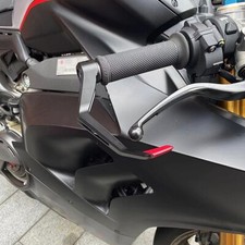 Produktbild - Für Panigale V4 2018 - 2024 Brems- und Kupplungshebelschutz, Aluminium, Schwarz