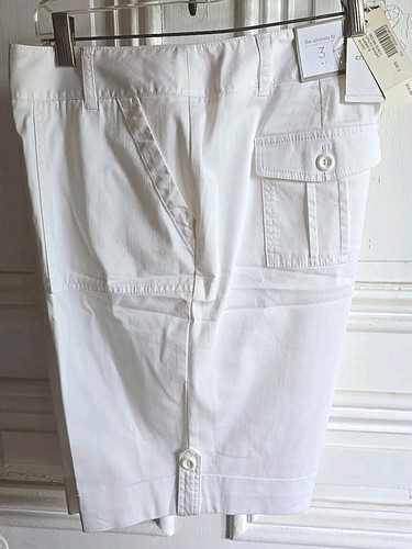NWT Chicos Ultimate Fit Utility Short White Bermuda Size 3 (US XL) 16, Reg $59