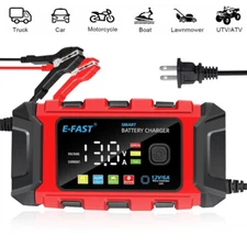 6Amp 12V Battery Charger – Smart Automotive Maintainer for Car, Marine, LiFePO4