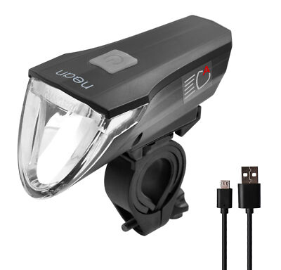 nean CREE LED 60 LUX Akku Frontleuchte Fahrradlampe mit Lichtautomatik, StVZO