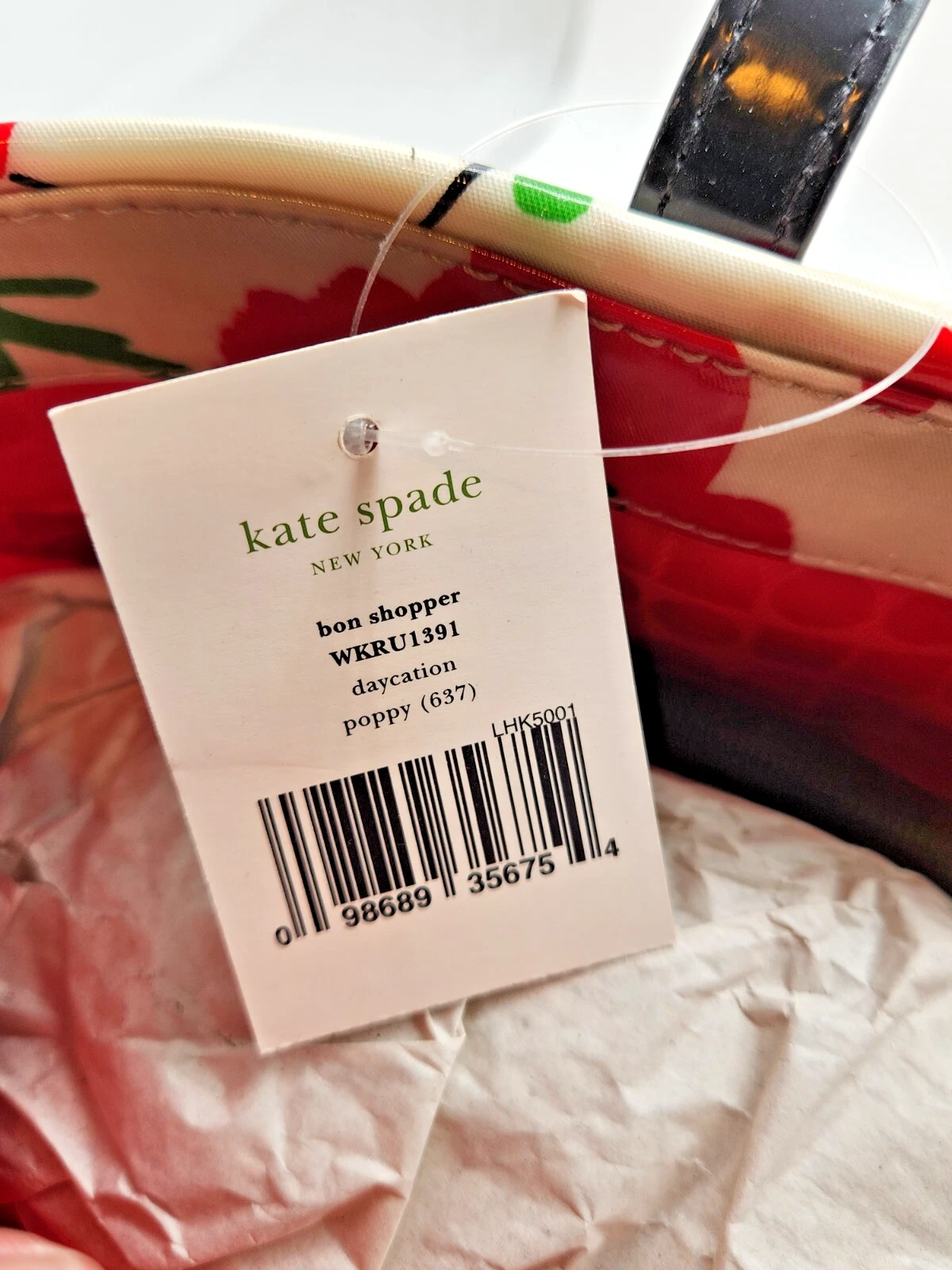 Borsa donna Kate Spade grande papavero 637 nuova con etichette
