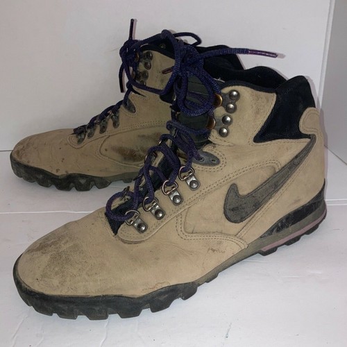 VTG 90s NIKE AIR ACG Tan Beige Leather 