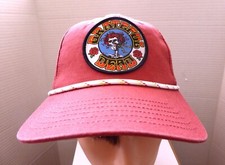 Grateful Dead Trucker Red Plastic Snapback Baseball Cap Plastic Strap-Back Rope