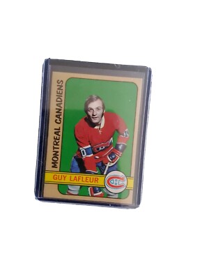 Guy Lafleur 1972-73 Topps Hockey card Montreal Canadiens EX/M First Topps Card