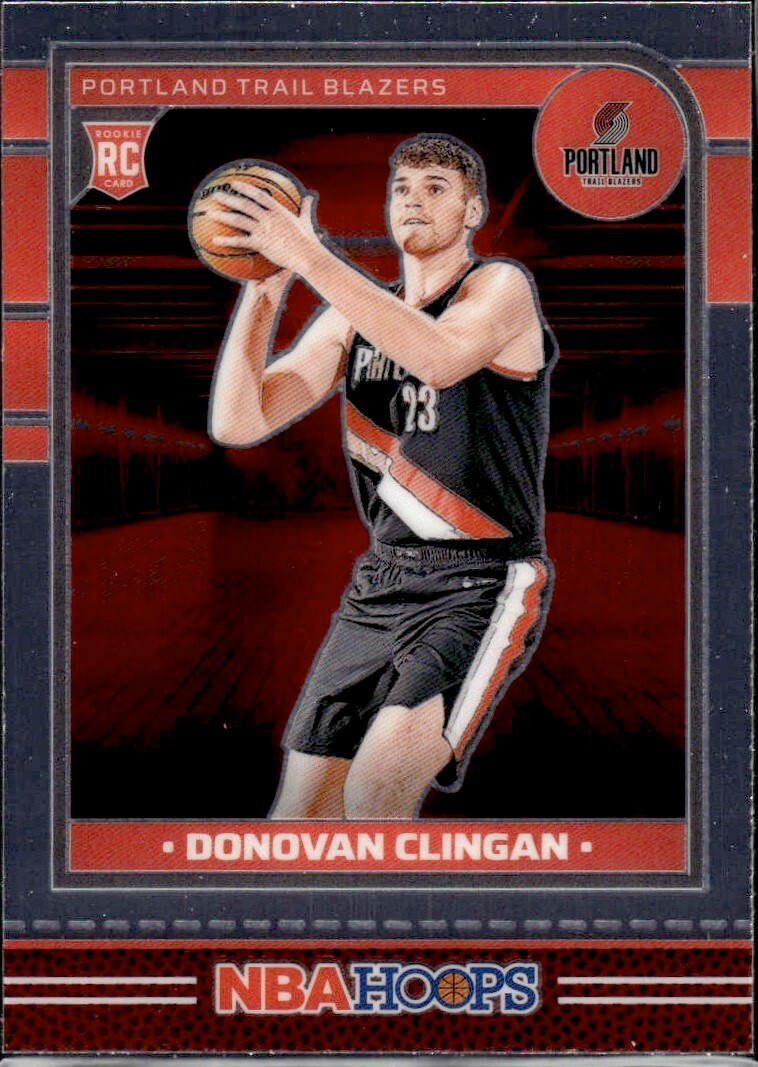 2024-25 Panini NBA Hoops Donovan Clingan #237 Rookie Card Premium SILVER Prizm
