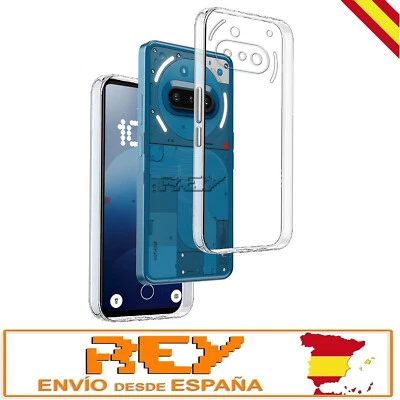 REY® Funda Silicona para NOTHING PHONE 3A Carcasa TPU Transparente s2365