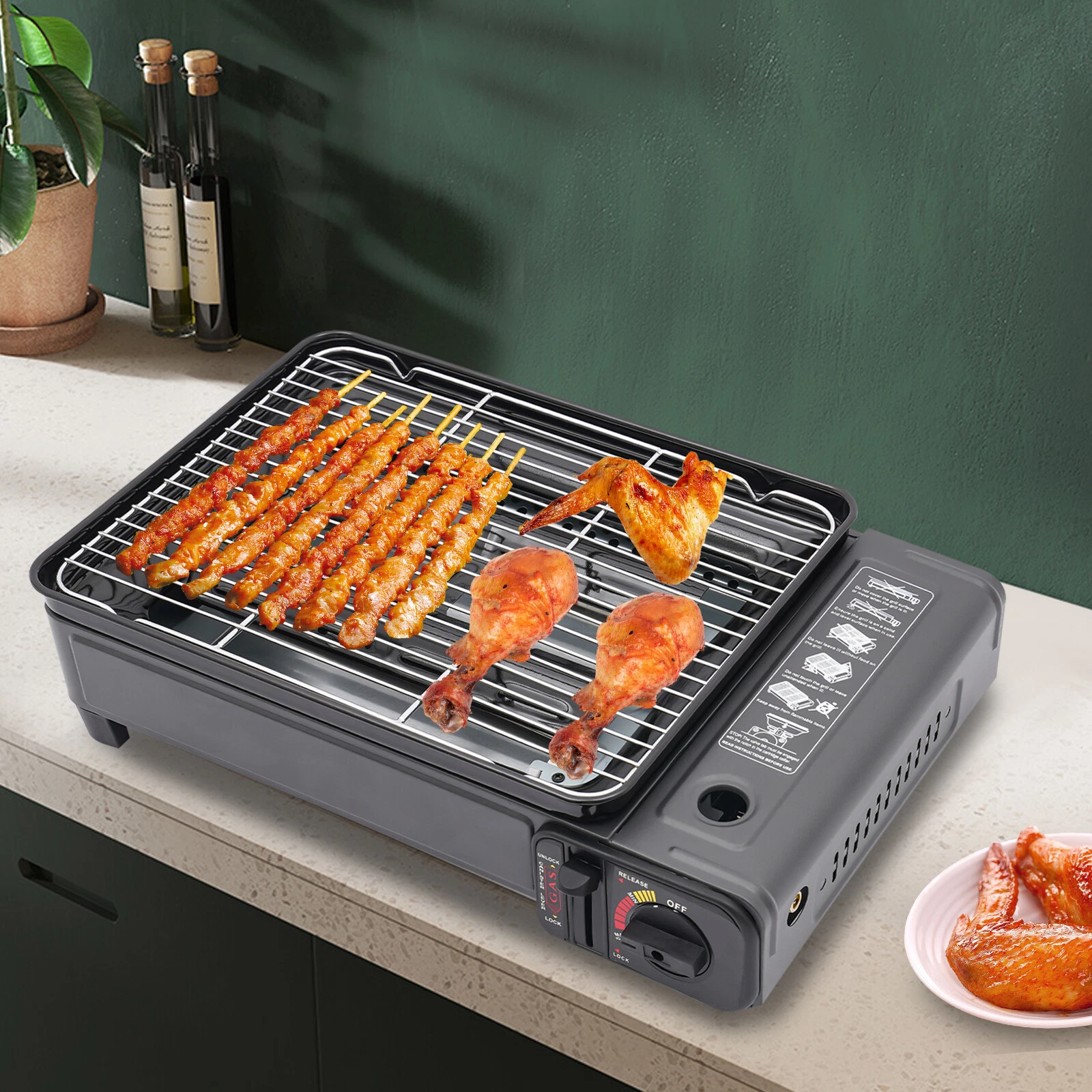 Butane Grill Stove, Portable Camping Grill Gas Stove, Portable Butane Gas Stove
Opens in a new windo