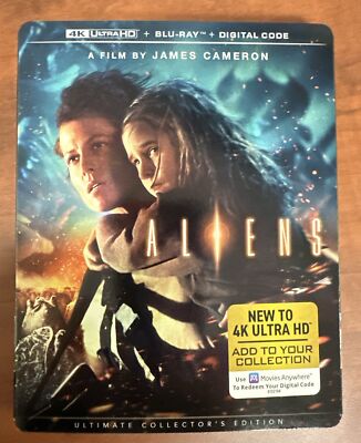 Aliens [4K UHD + Blu-Ray + Digital] Has Slipcover, BRAND NEW/Sealed