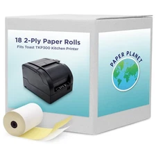2-Ply White/Yellow Carbonless Paper for Toast Kitchen Printer by Paper Planet...